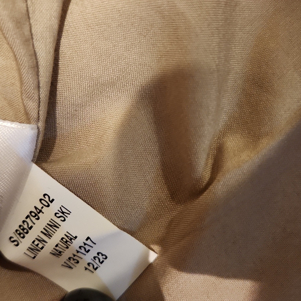 ❤️ NWT! BANANA REPUBLIC LINEN WRAP MINI SKIRT, 10P (30 PETITE) - Picture 5 of 8